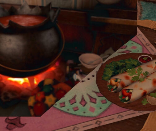 Set Meal B - Burrito and Beam Soup 100,599 Gil